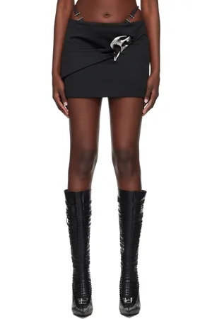 HELIOT EMIL Black Endemyc Miniskirt