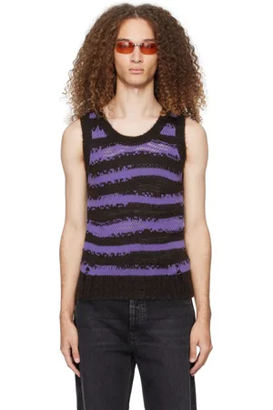 Acne Studios Brown & Purple Distressed Vest