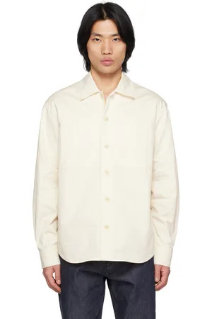 Maison Kitsuné Off-White Embroidered Shirt