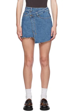 KSUBI Blue Rap Denim Miniskirt