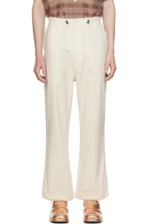 Pins & Needles White String Fatigue Trousers