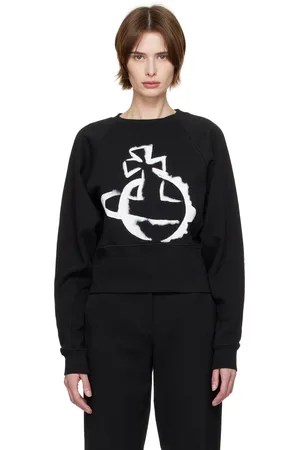 Vivienne Westwood Black Stencil Orb Athletic Sweatshirt