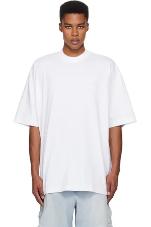 Vetements White Embroidered Logo Oversized T-shirt