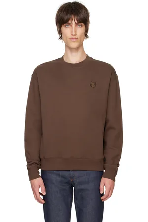 Maison Kitsuné Brown Bold Fox Head Patch Sweatshirt