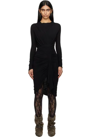 Isabel Marant Black Zorah Midi Dress