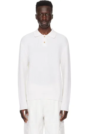 Solid Off-White Button Polo