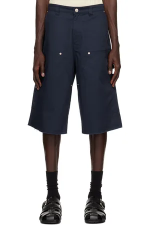 WALES BONNER Navy Kingston Shorts