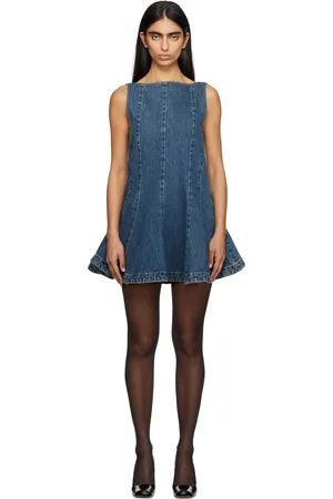 Khaite Blue Mags Denim Minidress