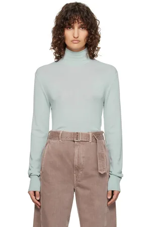 LEMAIRE Blue Seamless Turtle Neck Sweater