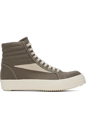 Rick Owens Gray Porterville High Vintage Sneakers