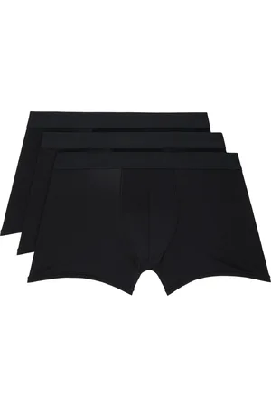 SKIMS Three-Pack Black Stretch 3 Boxer Briefs