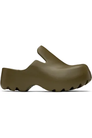 Bottega Veneta Khaki Flash Clog