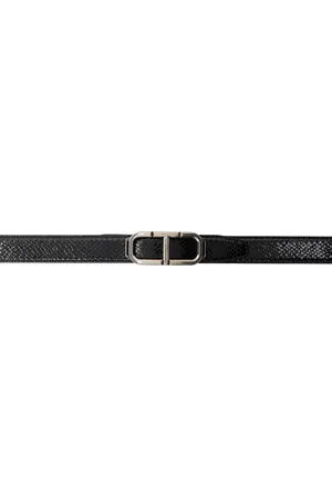 Tom Ford Black Printed Croc Stadium T Belt