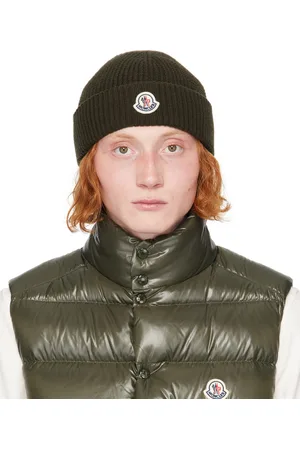 Moncler Khaki Virgin Wool & Cashmere Beanie