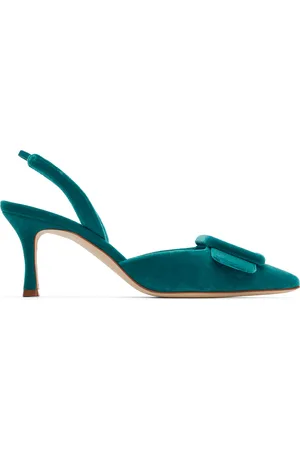 Manolo Blahnik Blue Maysli Heels