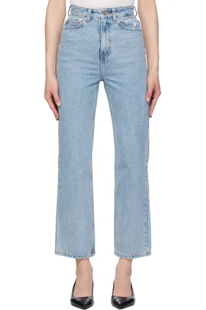 Recto Blue Damaged Detail Jeans