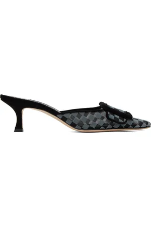 Manolo Blahnik Black Maysalebi Mules