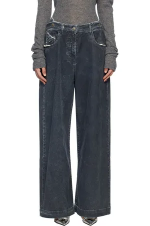 The Attico Navy Long Jeans