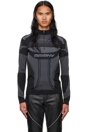 MISBHV Black Sport Europa Quarter-Zip T-shirt
