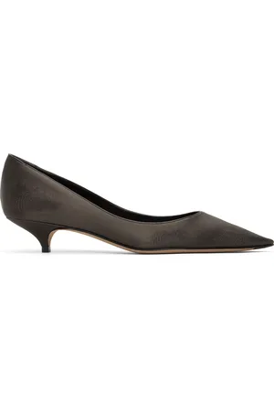 The Row Brown Liisa Kitten Heels