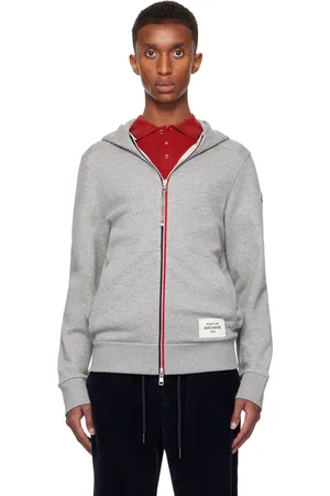 Moncler Gray Zip-Up Hoodie