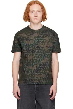 VALENTINO Khaki Toile Iconographe T-Shirt
