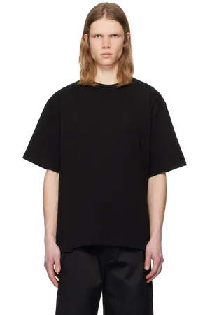 SACAI Black Cotton Jersey T-shirt