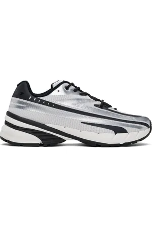 Diesel White & Silver D-Airspeed Low Sneakers