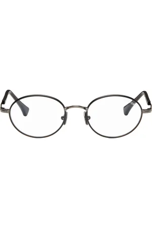 Tom Ford Gunmetal Round Blue Block Glasses