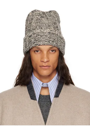 Maison Margiela Gray & Beige Shetland Wool Beanie