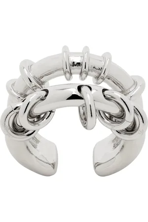 We11 Done Silver Double Hoop Ring