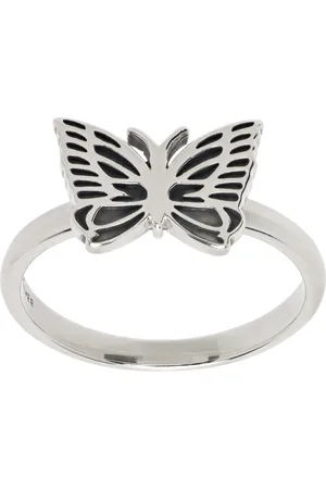 Pins & Needles Silver C-Papillon Ring