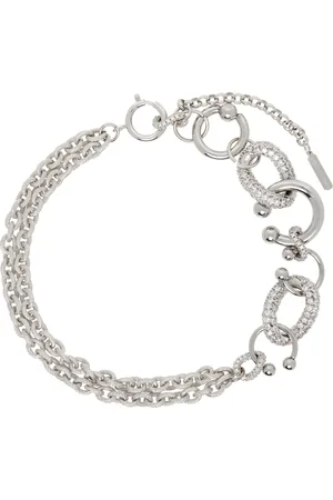 Justine Clenquet Silver Dolly Crystal Choker