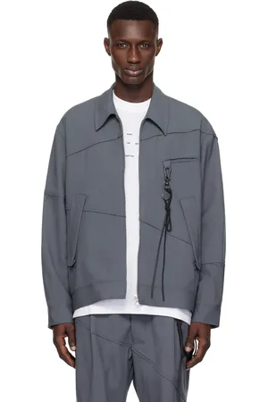 SONG FOR THE MUTE Gray Slash Coach Jacket