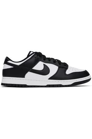 Nike Black & White Dunk Low Retro Sneakers