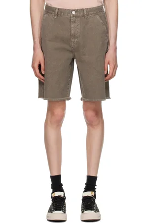 JOHN ELLIOTT Brown Cut-Off Shorts