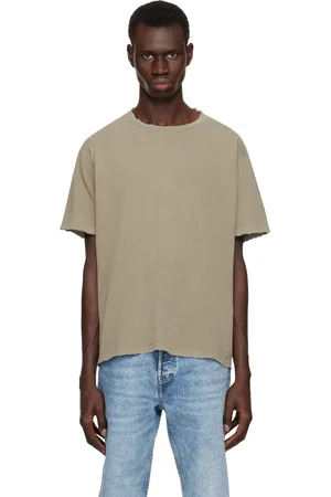 JOHN ELLIOTT Khaki Folsom Cropped T-shirt