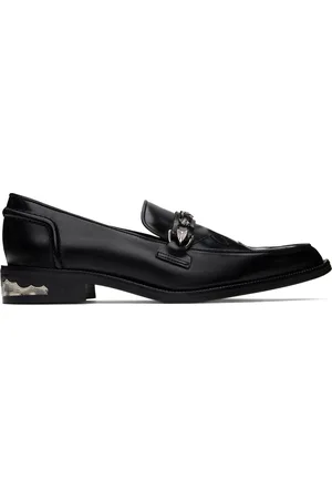 TOGA PULLA Black Heel Detail Loafers