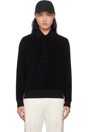 Tom Ford Black Towelling Polo