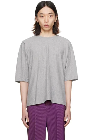 Issey Miyake Gray Release-T Basic T-Shirt