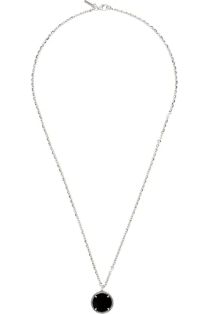 EMANUELE BICOCCHI Silver Onyx Amulet Pendant Necklace