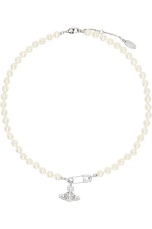 Vivienne Westwood Silver & White Lucrece Pearl Necklace