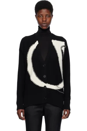 OFF-WHITE Black Ow Maxi Cardigan