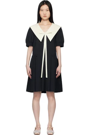 SANDY LIANG Navy Alta Midi Dress
