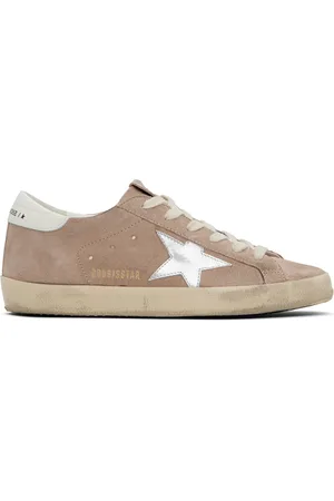 Golden Goose Pink & White Super-Star Classic Sneakers