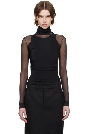 Maison Margiela Black High-Neck Bodysuit