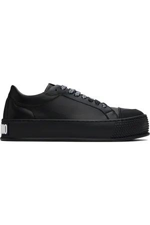 Moschino Black Bumps & Stripes Sneakers