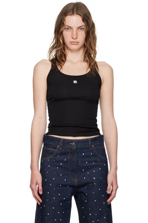 AMIRI Black MA Embroidered Tank Top