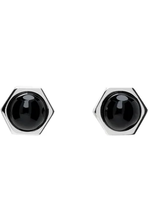 númbering Silver & Black #7122 Earrings