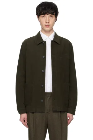 Sunspel Brown Moleskin Twin Pocket Jacket